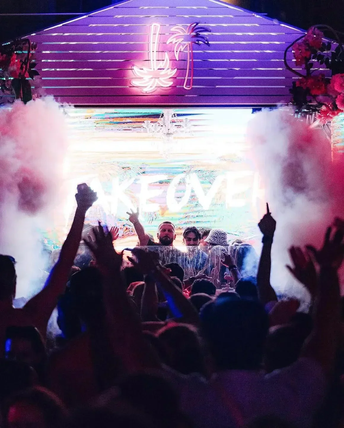 Energetic crowd at Summer Club in New York City, enjoying the nightlife atmosphere.