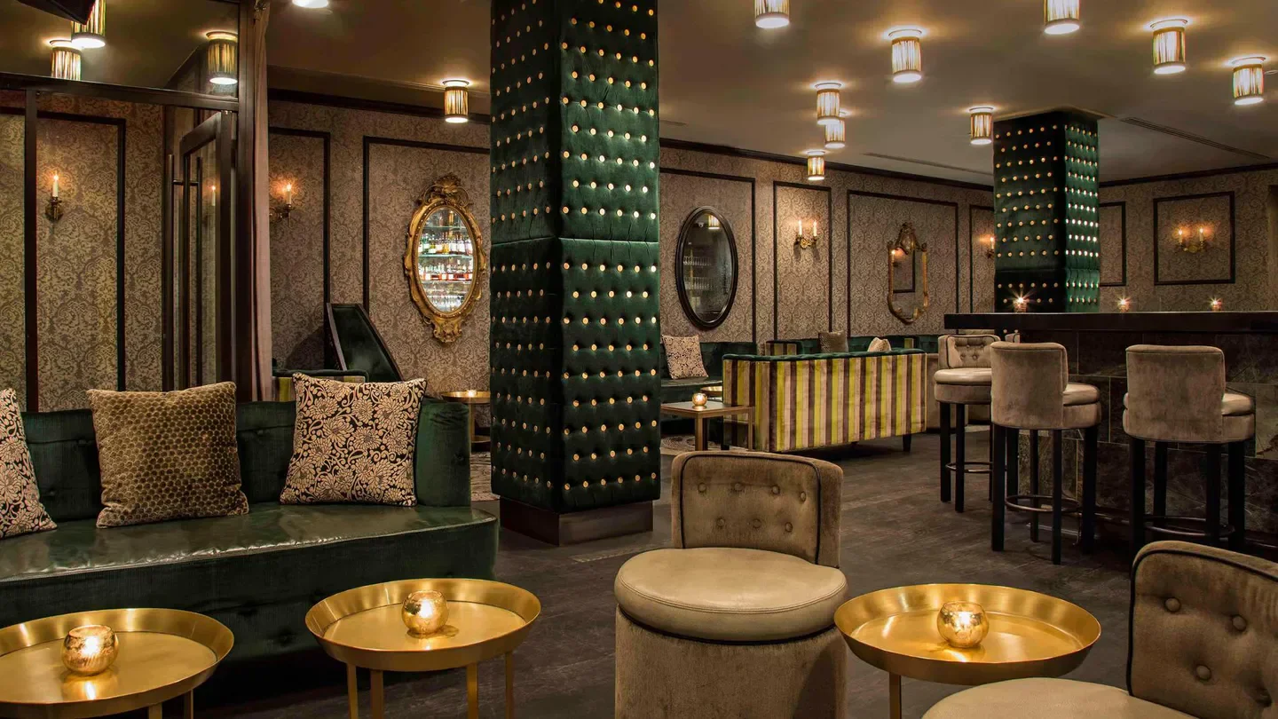 Interior of The Rickey in New York City with stylish seating and decor.